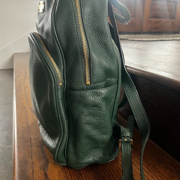 Michael Kors leather backpack hunter green main image 7